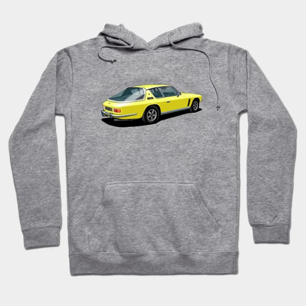 Jensen Interceptor III in yellow Hoodie by candcretro